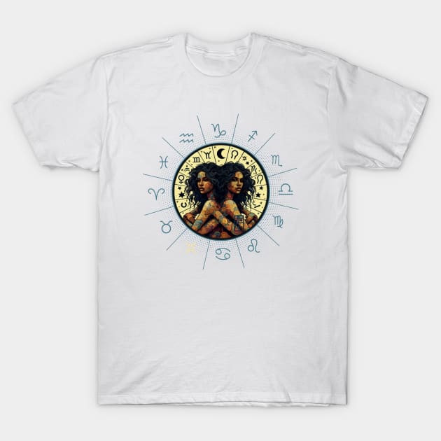 ZODIAC Gemini - Astrological GEMINI - GEMINI - ZODIAC sign - Van Gogh style - 6 T-Shirt by ArtProjectShop